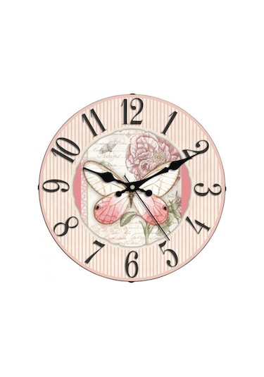 Esmaül Hüsna Ayetli Bombe Camlı Dekoratif Duvar Saati Eskitme