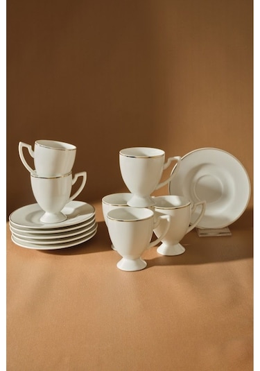 Karaca  Boyoz 6 Kişilik Kahve Fincan Takımı 85 ml