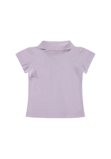 Civil Baby Çiçek Nakışlı Basic 6-18 Ay Tişört - Lila