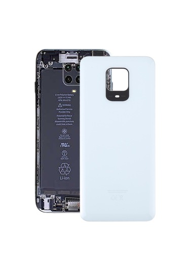 Cbtx Xiaomi Uyumlu İçin Redmi Note 9s Cam Pil Arka Kapak Beyaz