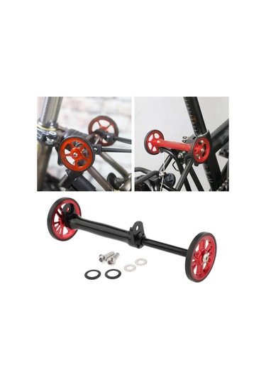 Suntek Bisiklet Siyah Kırmızı Için Katlanır Bisiklet Kolay Siyah - Kırmızı