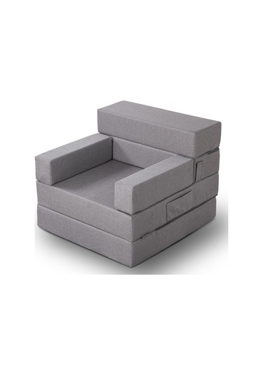 Homedius Melisa Tek Kişilik Katlanır Yatak Katlanır Koltuk Gri