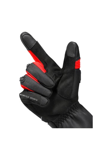 Reedark Kış Motosiklet Eldiveni - Dokunmatik Ekranlı Su Geçirmez Soğuk Hava Eldiveni Siyah-xl