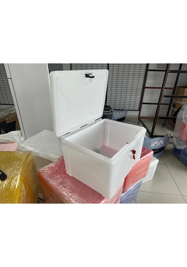 Motosiklet Pizza Servis Çantası Beyaz 90 Litre Köşeli Beyaz