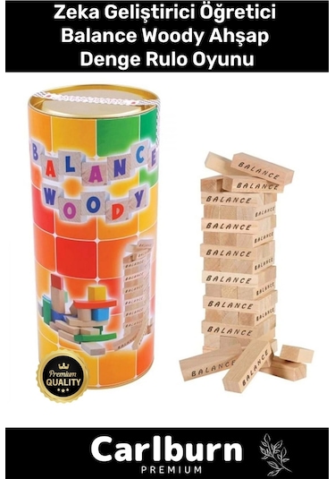 Premium Eğitici Zeka Geliştirici Öğretici Eğlence Aile Parti Balance Woody Ahşap Denge Rulo Oyunu