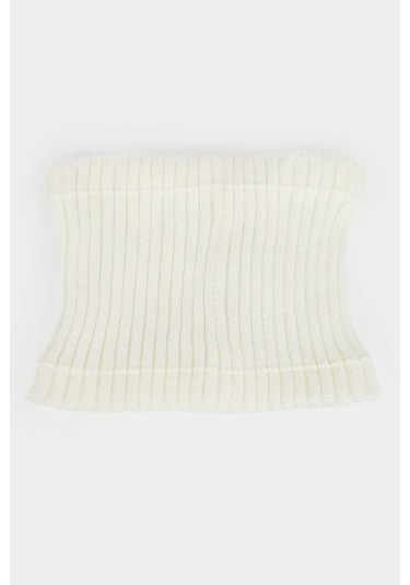 Defacto Kız Bebek İçi Polarlı Triko Boyunluk F2879a525wnwt1 Beyaz