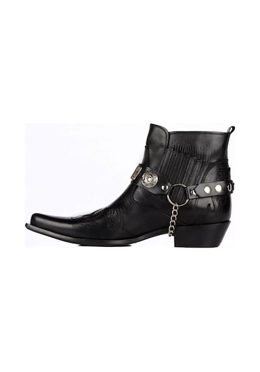 Footcourt Siyah Erkek Kovboy Botu (Western)