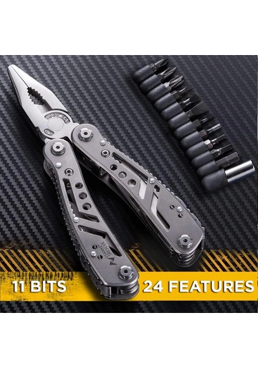 Çok Amaçlı 24'ü 1 Arada Cep Taşınabilir Açık Pense Çakısı Ağır