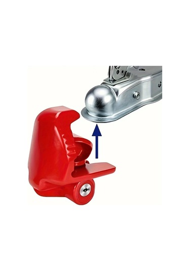 Xuweiwei Orange Heavy-duty Steel Tow Hook Universal Tongue Lock Dayanıklı Çelik Çekme Kancası Kilit Rv Tekne Karavan Aksesuar