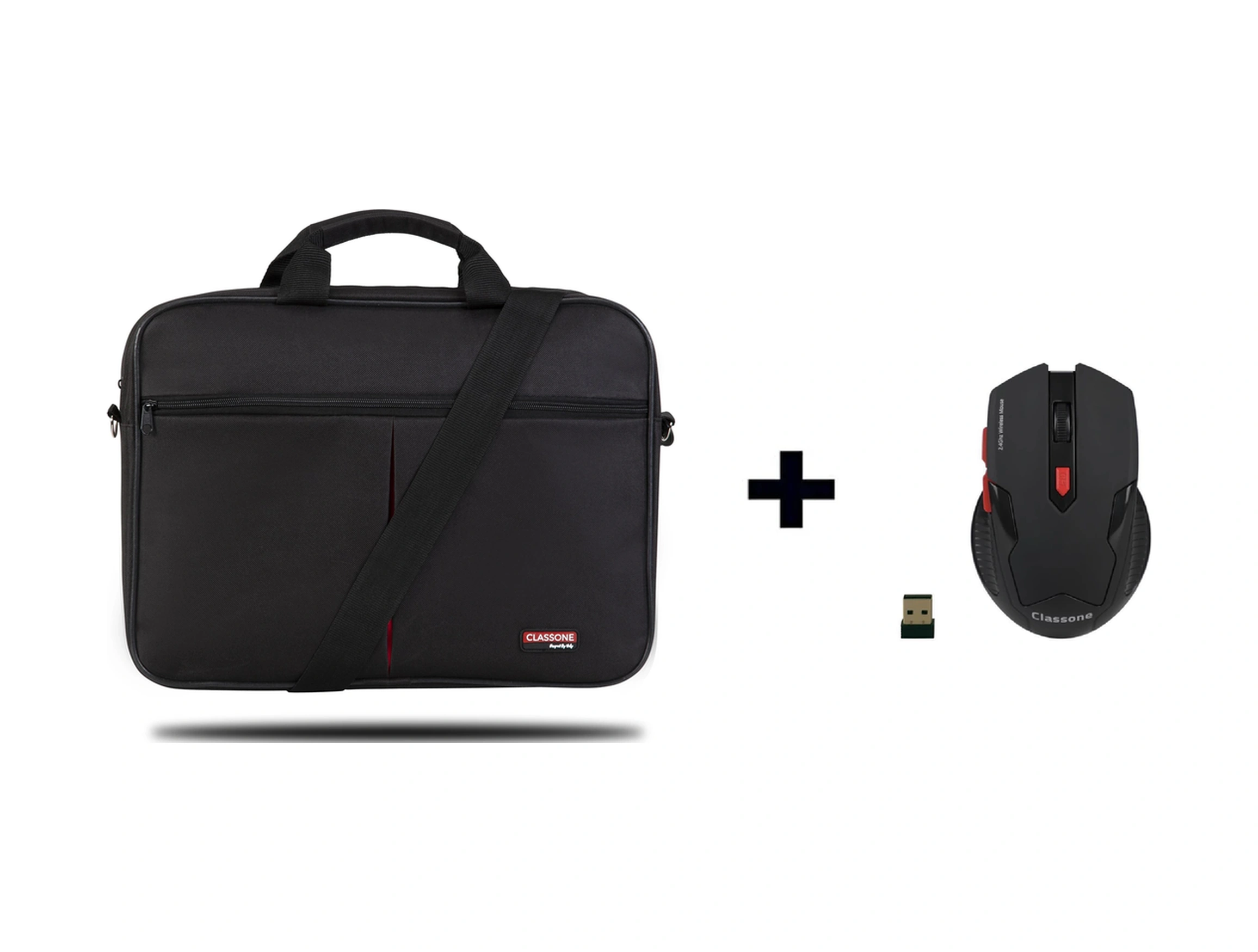 Classone Bnd300 15.6" Siyah Notebook Çantası + Wg100 Oyuncu Mouse Çok Renkli