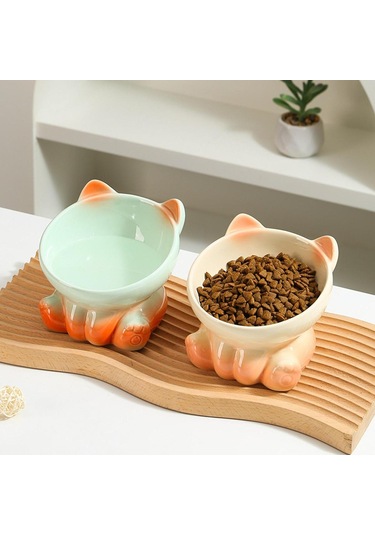 Homyl Kedi Mama Kasesi Minimalist Köpek Maması Ve Su Için