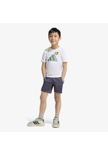 Adidas Minecraft Çocuk Beyaz Şort Takım Jz3533 Çok Renkli