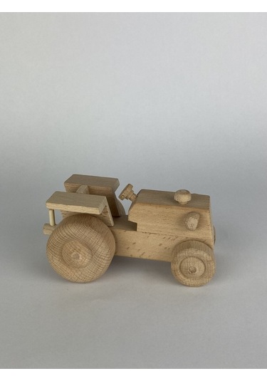 Ahşap Römorklu Oyuncak Traktör-9003029338070