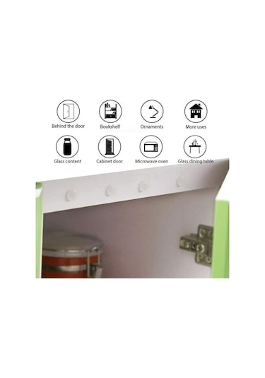 50 Adet 10 Mm Şeffaf Silikon Bazlı Ses Stoperi Duvar Yüzeyi Dolap Kapı Tampon Koruyucu