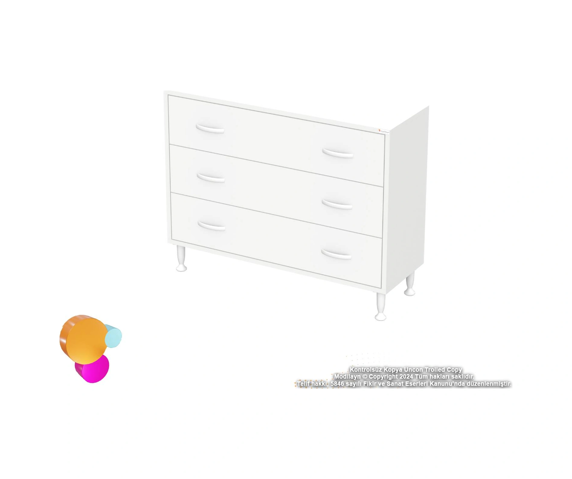 Efil Banyo Ve Mutfak Dolabı Çok Amaçlı Dolap 6 Bölmeli Banyo Organizeri Banyo Dolabı 100x75x32,5 Cm Beyaz