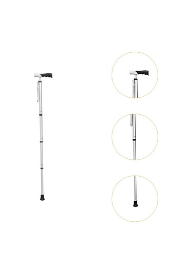 Suntek Trekking Direği Teleskopik 3 Eklemli Yürüyüş Gümüş Gümüş