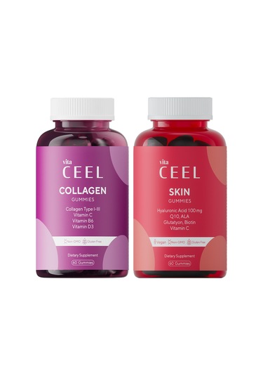 2'li Kollajen Ve Cilt Gummy Çiğnenebilir Vitamin
