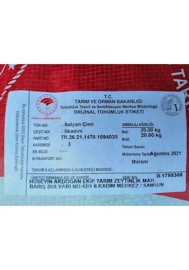 ReyGRass Otu Süt Otu Tohumu 5 KG
