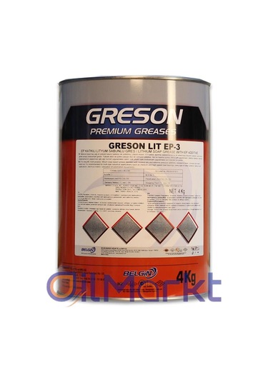 Belgin Greson Lıt Ep 3 Lityum Sabunlu Endüstriyel Gres 4 KG
