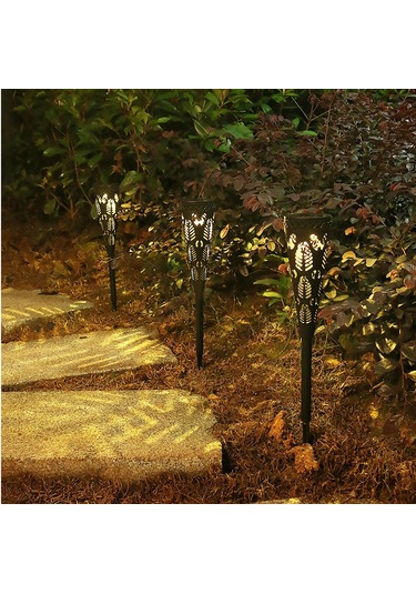 Yifomall 4 Adet Güneş Enerjili Bahçe Saksısı Işıkları - Islak Işık, Otomatik Açılma, 8 Saat Süre, Dış Mekan Dekorasyonu, Hava Dayanıklı