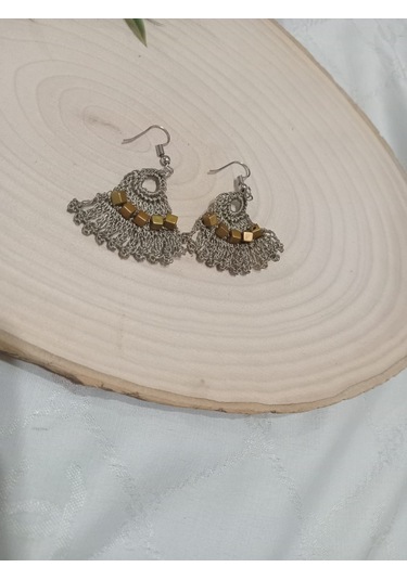 El İşi Örgü Küpe Yeşil