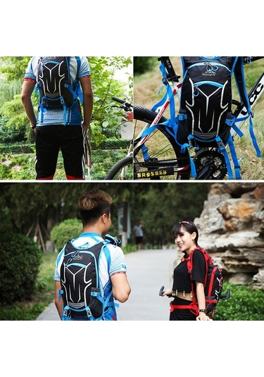 Didadodo 18l Su Geçirmez Nefes Alabilir Bisiklet Sırt Çantası - Hafif Ve Dayanıklı Outdoor Spor Çantası Siyah Siyah