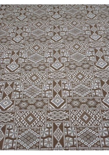 Savan Dokuma Halı Örtüsü 6m² 200 300cm Kale Kahve4 Kahverengi