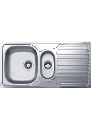 Krom Eviye Klasik 336 50 x 100 CM Ankastre Eviye Sağ