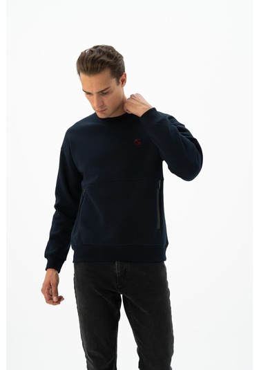 Arma Erkek Bisiklet Yaka Sweatshirt K24124909401 c Çok Renkli