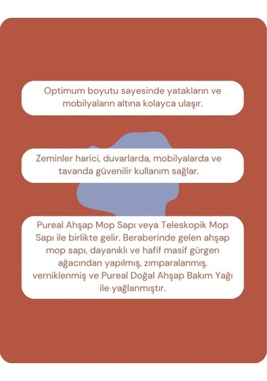 Pureal Doğal Yün Mop Seti