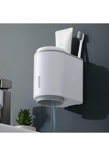 Suntek Magideal Ev Apartman Çifti Için 2 Manyetik Bardaklı Duvar Gri