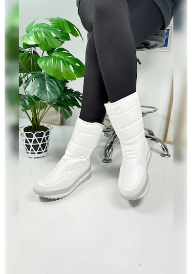 Nstil Alves Unisex Kadın - Erkek - Çocuk Kar Botu İçi Kürklü Cırt Cırtlı Kaymaz Taban Ayakkabı 802 Beyaz Nstil Alves Unisex Kadın - Erkek - Çocuk Kar Botu İçi Kürklü Cırt Cırtlı Kaymaz Taban Ayakkabı 802 Beyaz