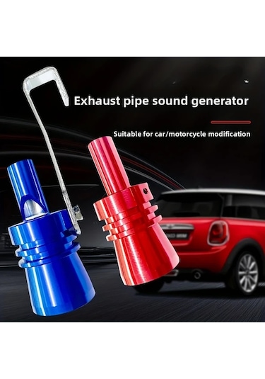 Dream011 Altın 4'lü Araç Ses Simülatörü Turbo Ses Egzoz Borusu Motosiklet Aksesuarı