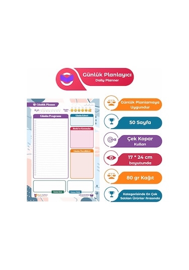 Plango Günlük Planlayıcı - Daily Planner - Ders Çalışma Planlayıc