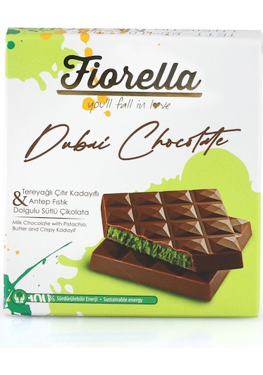Fiorella Dubai Çikolatası 60 Gr. (1 Paket)