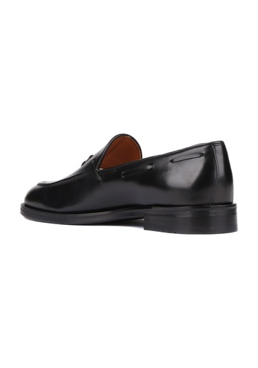 Shoetyle - Siyah Deri Püsküllü Erkek Klasik Ayakkabı 250-7951-834-siyah