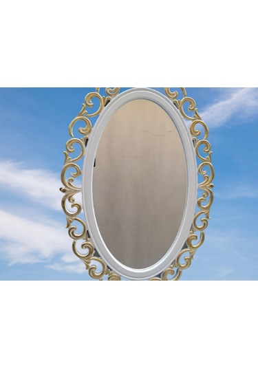 Ayna-Dresuar Motifli Model Parlak Gold Renk Kayın Torna Kutu Içi(486072426) Altın