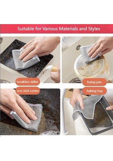 Besthome1 30 Adet Çok Amaçlı Çizilmez Bulaşık Bezi, Islak Kuru Mutfak Temizliği, Tezgah Ve Yemek Temizliği İçin Ev Dekorasyonu