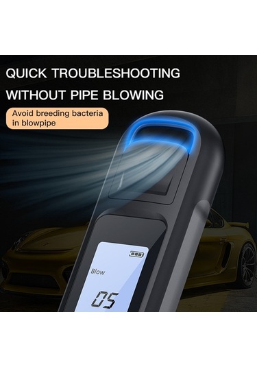 Pazly Taşınabilir Alkol Ölçer - Yüksek Hassasiyetli, Led Ekranlı, 3 Renkli Gösterge İle Anında Sonuç Siyah Siyah