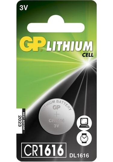 GP CR1616 3V Lityum Düğme Pil (1 Adet)