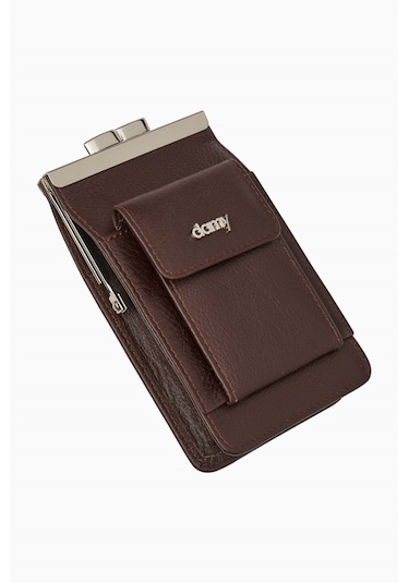 Hakiki Deri Sigaralık-kahverengi Acı Kahverengi