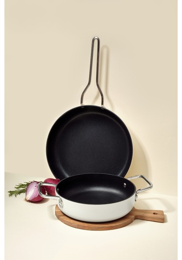 Fin 2 Parça Tava-sahan Set Beyaz