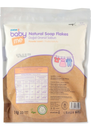 Baby Me Granül Sabun Pudra Kokulu 1 KG