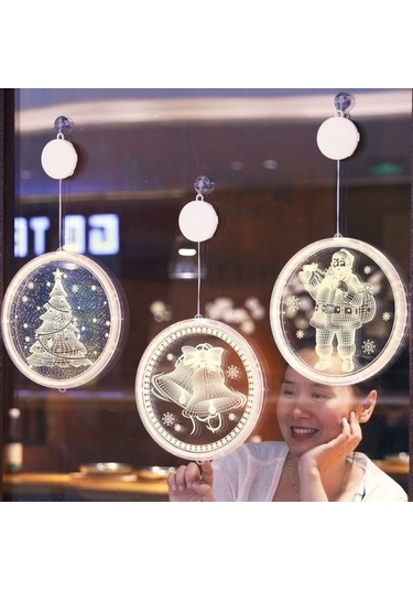 Dancemonkey Noel Dekorasyon Işığı Led Tatil 3d Asılı Lamba Pille Çalışır Geyik Geyik Figürü İle Led Aydınlatma Gün Işığı