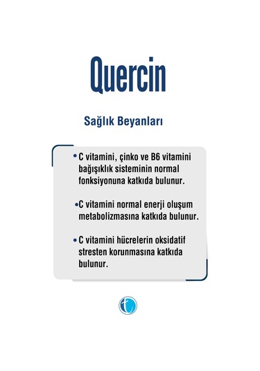 Tab İlaç Quercin Fitozomal Kuersetin Bromelain 30 Kapsül