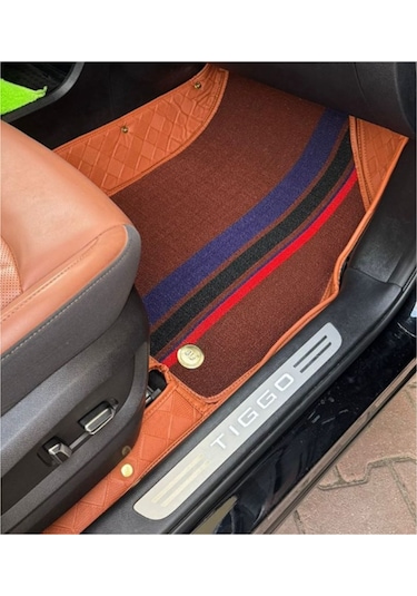 Chery Tiggo 8 Pro 5 Kişilik Araca Özel 8d Çift Katmanlı Havuzlu Paspas Takımı