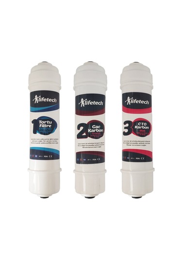 Lifetech 3 Aşama Inline Quick Filtre Seti Kapalı Kasa Model