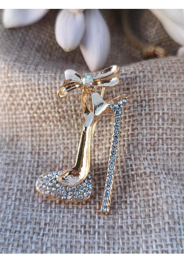 Villovatik Ayakkabı Broş" 189801168 Altın Rengi