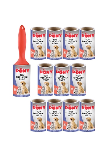 Pony Tüy Toplayıcı Aparat + 12 Yedek Rulo