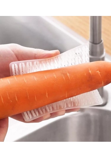 Kenpazar Çok Amaçlı Sebze Ve Meyve Temizleme Patates Soyma Fırçası Çok Renkli